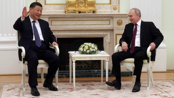pertemuan Vladimir Putin dan Xi Jinping (Foto: Sputnik/Sergei Karpukhin/Pool via Reuters)